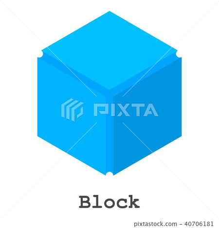 Block icon, isometric style-插圖素材 [40706181] - PIXTA圖庫