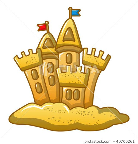 Built castle icon, cartoon style Built castle icon, cartoon style 40706261