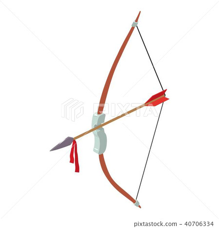 Archery icon, isometric style Archery icon, isometric style 40706334