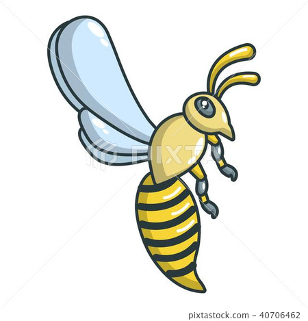 Bee icon, cartoon style Bee icon, cartoon style 40706462