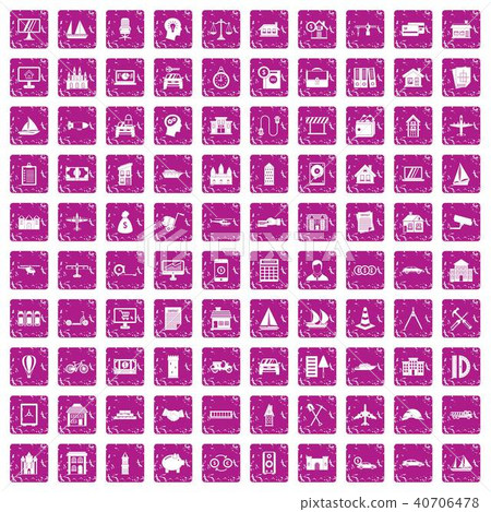 100 private property icons set grunge pink 100 private property icons set grunge pink 40706478
