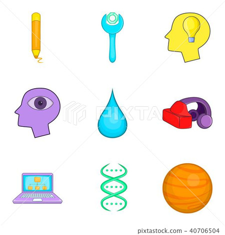 Scheme icons set, cartoon style Scheme icons set, cartoon style 40706504