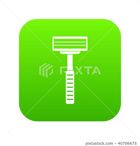 Razor icon digital green - Stock Illustration [40706678] - PIXTA