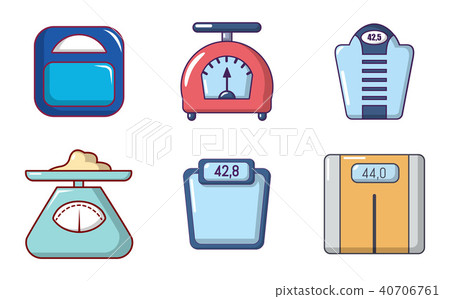 Scales icon set, cartoon style - Stock Illustration [40706761] - PIXTA