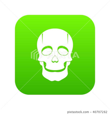 Singer mask icon digital green 40707282