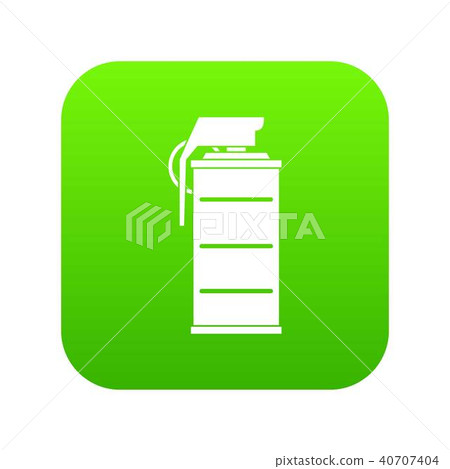 Stun grenade icon digital green - Stock Illustration [40707404] - PIXTA