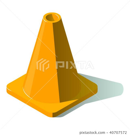 Traffic cone icon, isometric style Traffic cone icon, isometric style 40707572