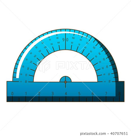 Maths ruler icon, cartoon style Maths ruler icon, cartoon style 40707651