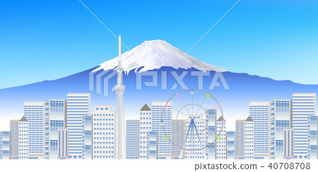 Fuji Tokyo scenery background Fuji Tokyo scenery background 40708708