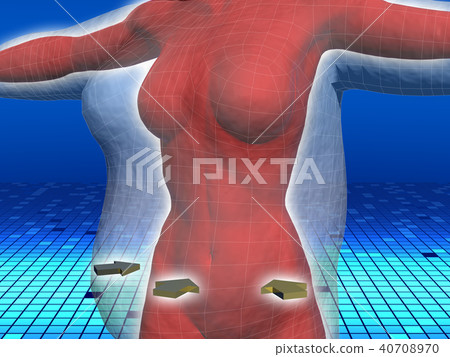 CG illustration diet image woman 40708970
