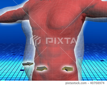 CG illustration diet image men 40708974