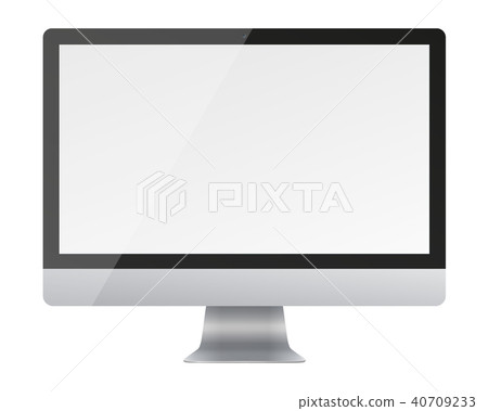 Computer monitor display with blank screen  40709233