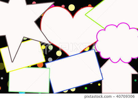 Pop message frame black 40709306