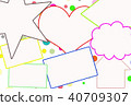 Pop message frame polka dot 40709307