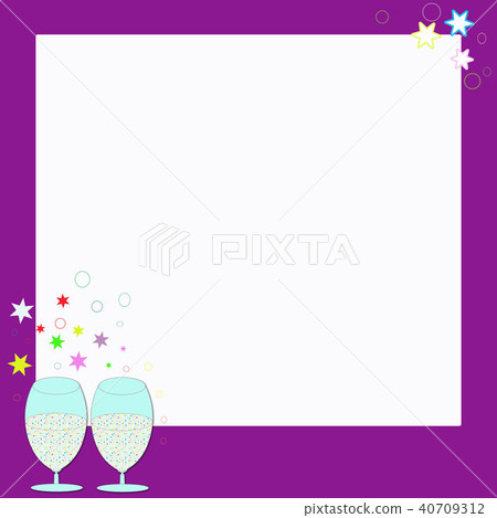 Champagne purple frame Champagne purple frame 40709312