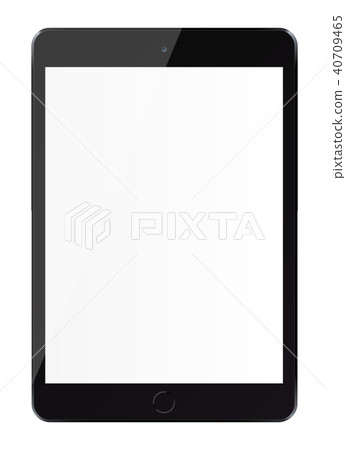 Tablet pc computer with blank screen isolated  40709465