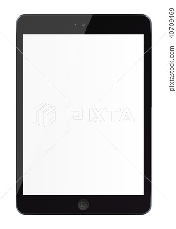 Tablet pc computer with blank screen isolated Tablet pc computer with blank screen isolated 40709469