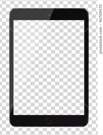Tablet pc computer with blank screen isolated Tablet pc computer with blank screen isolated 40709470