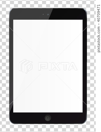 Tablet pc computer with blank screen isolated Tablet pc computer with blank screen isolated 40709471