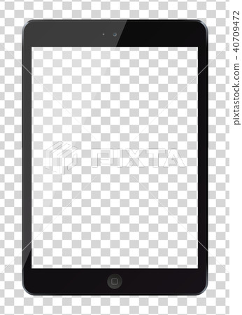 Tablet pc computer with blank screen isolated  40709472