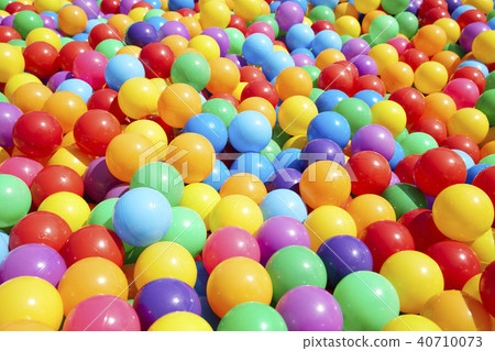 Colorful plastic balls  background 40710073