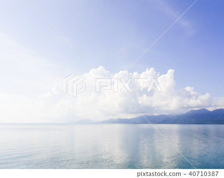 Blue sea with island and sky in Thailand Blue sea with island and sky in Thailand 40710387