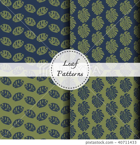 leaf vector pattern, background 40711433