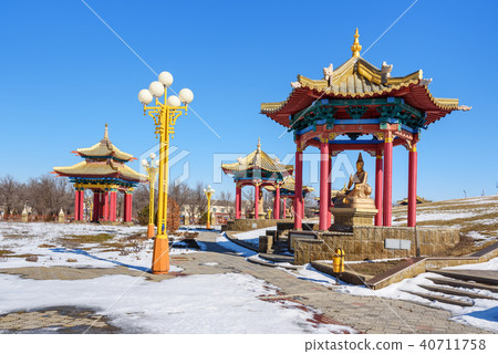 Pagodas in Golden Abode of Buddha Shakyamuni Pagodas in Golden Abode of Buddha Shakyamuni 40711758