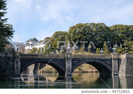 The double bridge of the Imperial Palace The double bridge of the Imperial Palace 40712681