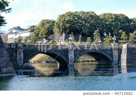 The double bridge of the Imperial Palace The double bridge of the Imperial Palace 40712682