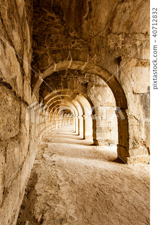 Halls of Roman theatre at Aspendos Halls of Roman theatre at Aspendos 40712832