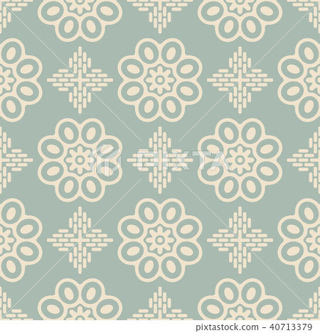 Antique color retro pattern seamless background 40713379