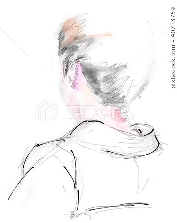 Japanese woman illustration Japanese woman illustration 40713759
