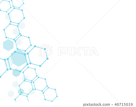 Abstract hexagon technology background. 40715019