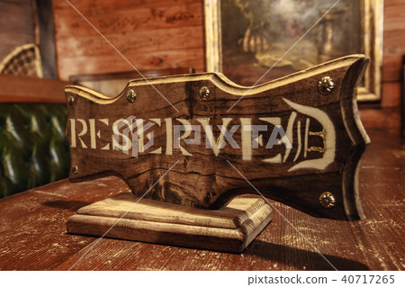 wooden reserve table 40717265