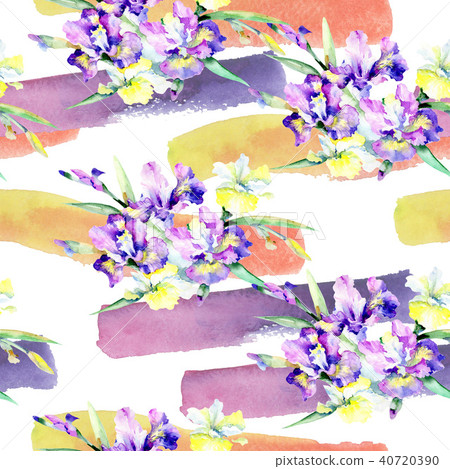 Colorful bouquet. Seamless background pattern. Fabric wallpaper print texture. Colorful bouquet. Seamless background pattern. Fabric wallpaper print texture. 40720390