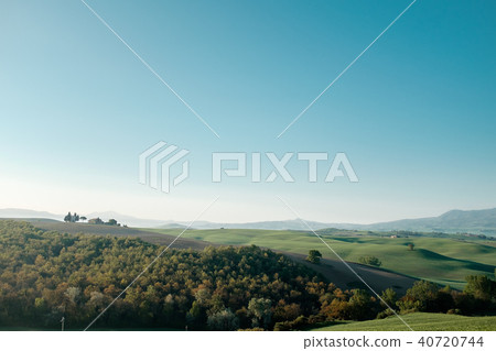 Panoramic view of Tuscany. Travel around Italy Panoramic view of Tuscany. Travel around Italy 40720744