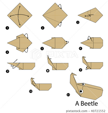 step instructions how to make origami A Beetle step instructions how to make origami A Beetle 40721552