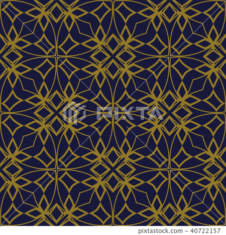Antique gold retro pattern seamless background 40722157