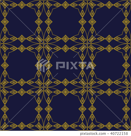 Antique gold retro pattern seamless background 40722158