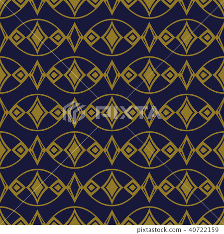 Antique gold retro pattern seamless background 40722159