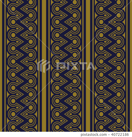 Antique gold retro pattern seamless background Antique gold retro pattern seamless background 40722186