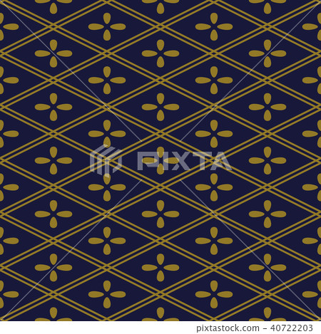 Antique gold retro pattern seamless background 40722203