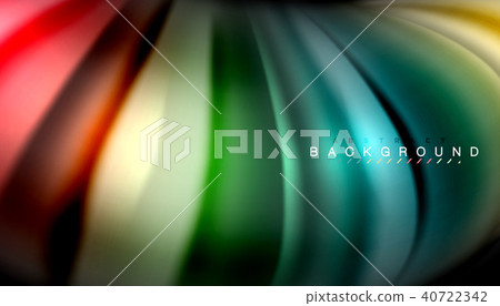 Abstract wave lines fluid rainbow style color stripes on black background Abstract wave lines fluid rainbow style color stripes on black background 40722342