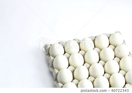 white eggs on a white background 40722343