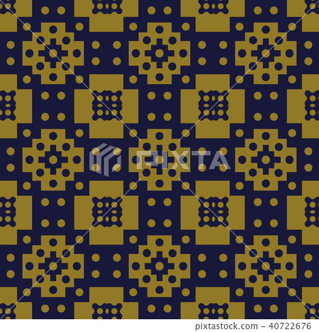 Antique gold retro pattern seamless background Antique gold retro pattern seamless background 40722676