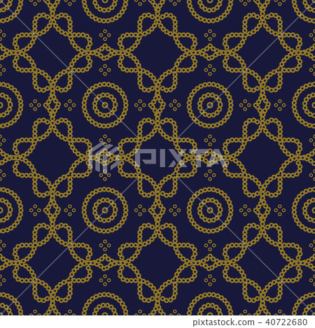 Antique gold retro pattern seamless background 40722680