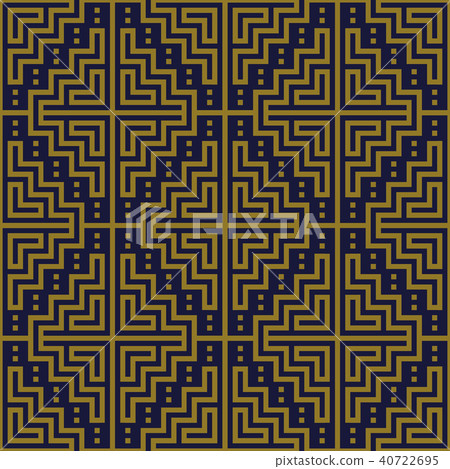 Antique gold retro pattern seamless background 40722695