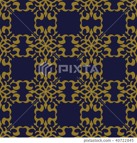 Antique gold retro pattern seamless background Antique gold retro pattern seamless background 40722845