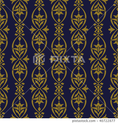 Antique gold retro pattern seamless background 40722877